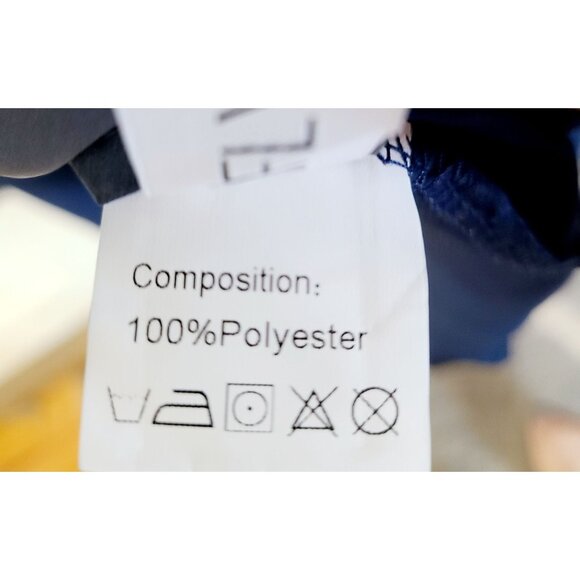 High-Low Blue Evening Gown W/ Lace & Sequins Flutter Sleeves Plus Size Elegant - Picture 9 of 16